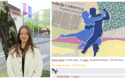 Na razstavi v Lidicah tudi kolaž Nuše Pušnik