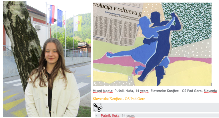 Na razstavi v Lidicah tudi kolaž Nuše Pušnik
